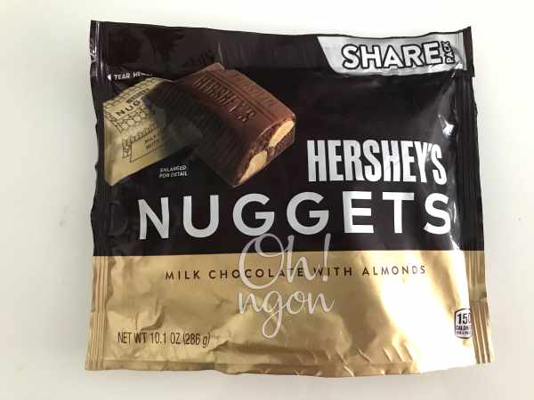 Chocolate - Cacao - Chocolate Hershey bọc hạnh nhân - Gói 286g