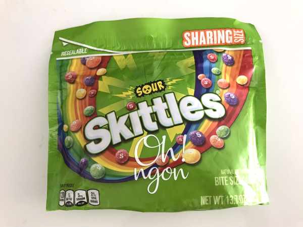 Bánh - Mứt - Kẹo - Kẹo Skittle vị chua - Gói 388g