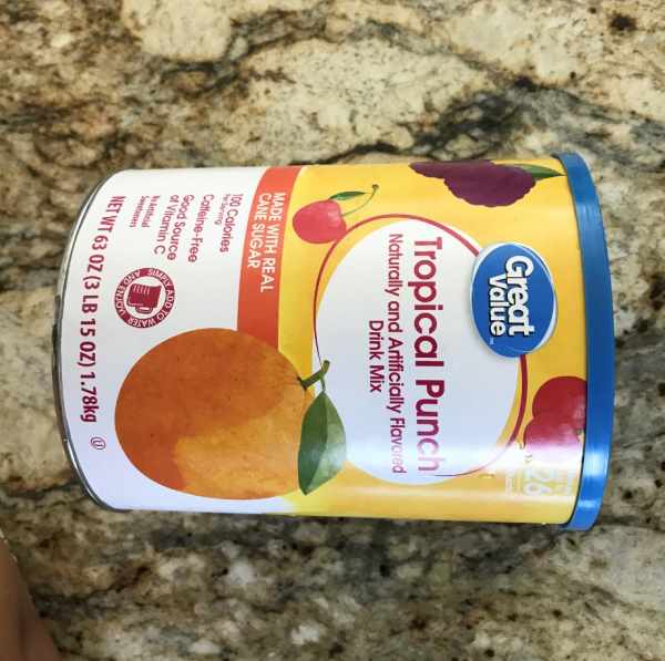 Bánh - Mứt - Kẹo - Tropical Punch Drink Instants - Lon 3Lb [1.7kg]