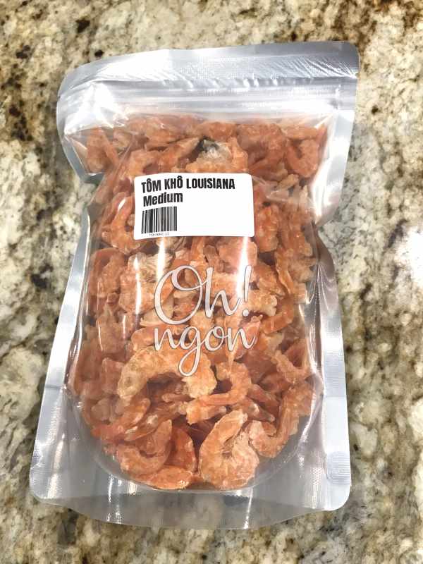 Thực phẩm sạch - Tôm khô Lousianna USA - Size lớn - Gói 1Lb 