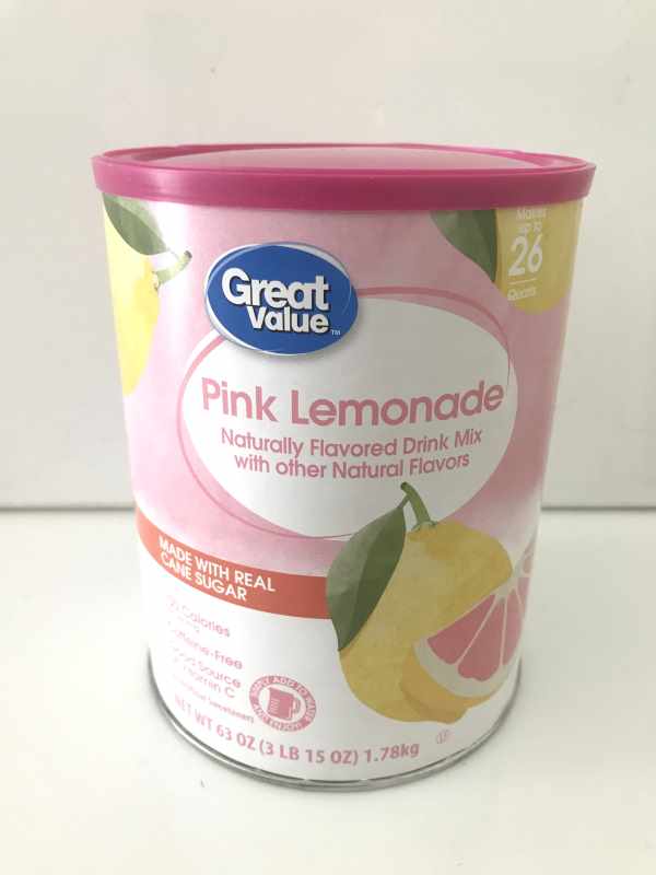 Sirup - sinh tố - Pink Lemonade Drink Instants - Lon 3Lb [1.7kg]   