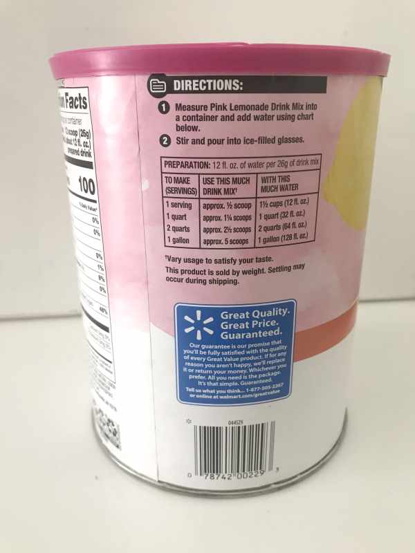 Sirup - sinh tố - Pink Lemonade Drink Instants - Lon 3Lb [1.7kg]   