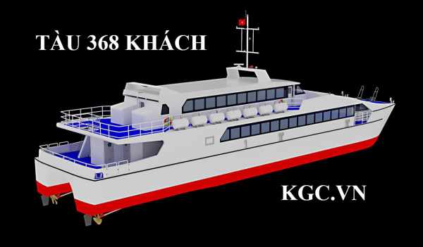 Canô - thuyền - Catamaran 2 thân 368 khách, 36m80 
