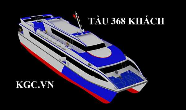 Canô - thuyền - Catamaran 2 thân 368 khách, 36m80 