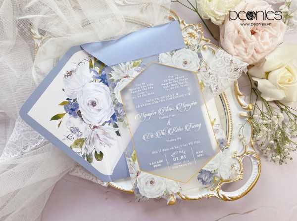 Thiết kế - Dusty Blue Floral P00505