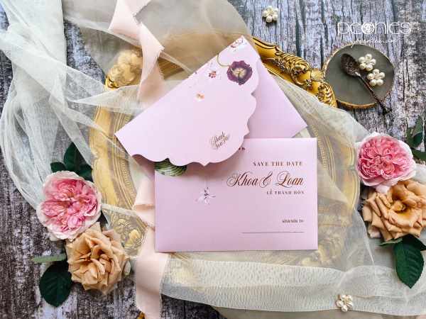 Thiết kế - Garden wedding invitations U00156