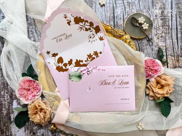 Thiết kế - Garden wedding invitations U00156