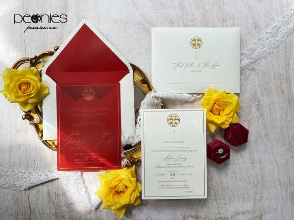 Thiết kế - Peonies P00523 Red Romantic