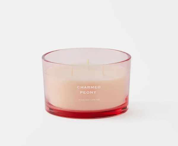 Trang trí - Fleur 450g Glass Candle Charmed Peony - 40% OFF