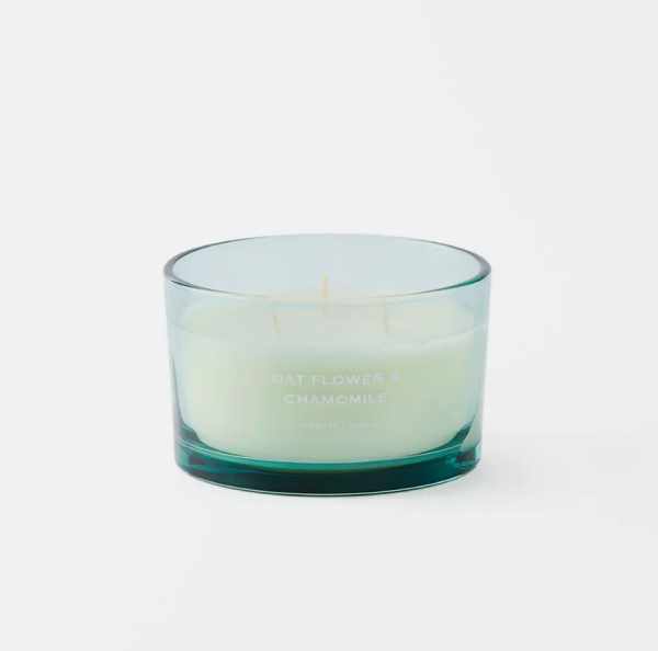 Trang trí - Fleur 450g Glass Candle - Oat Flower & Chamomile