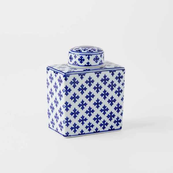 Trang trí - Blue Ginger Jar Rectangle