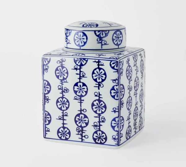 Trang trí - Blue Ginger Jar Square