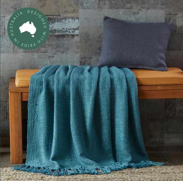 Trang trí - Cambridge Throw - Sea Blue